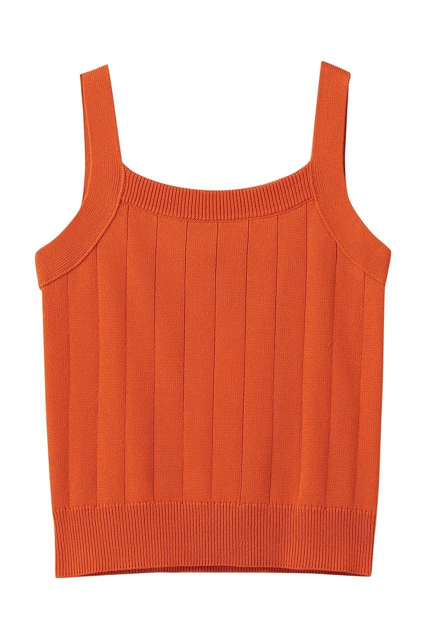 【エブール/ebure】のボタニカルダイコットンミドルゲージ ワイドリブニットキャミソール 人気、トレンドファッション・服の通販 founy(ファニー) 　ファッション　Fashion　レディースファッション　Fashion for Women　トップス・カットソー　Cut & Sew Tops　ニット　Knit Tops & Sweaters　キャミソール&ノースリーブ　Camisoles & Sleeveless Tops　カジュアルプルオーバー・ニットトップス　Pullovers & Knit Tops / Casual Pullovers　おすすめ　Recommended / Our Picks　カットソー　Cut and Sewn Top　キャミソール　Camisole, Spaghetti Strap Top　コンパクト　Compact, Small Size　フロント　Front, Front Design　ベスト　Vest, Waistcoat　ラップ　Wrap, Wrap Design　ワイドリブ　Wide Rib, Wide Ribbed Knit　夏　Summer　新作・新入荷　New Arrivals / New In　春　Spring　S/S・春夏　SS, Spring/Summer, Warm Season　 other-1|ID: prp329100004923425 ipo3291000000036942869