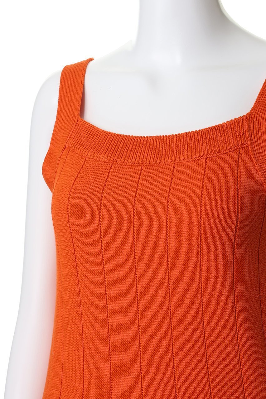 【エブール/ebure】のボタニカルダイコットンミドルゲージ ワイドリブニットキャミソール 人気、トレンドファッション・服の通販 founy(ファニー) 　ファッション　Fashion　レディースファッション　Fashion for Women　トップス・カットソー　Cut & Sew Tops　ニット　Knit Tops & Sweaters　キャミソール&ノースリーブ　Camisoles & Sleeveless Tops　カジュアルプルオーバー・ニットトップス　Pullovers & Knit Tops / Casual Pullovers　おすすめ　Recommended / Our Picks　カットソー　Cut and Sewn Top　キャミソール　Camisole, Spaghetti Strap Top　コンパクト　Compact, Small Size　フロント　Front, Front Design　ベスト　Vest, Waistcoat　ラップ　Wrap, Wrap Design　ワイドリブ　Wide Rib, Wide Ribbed Knit　夏　Summer　新作・新入荷　New Arrivals / New In　春　Spring　S/S・春夏　SS, Spring/Summer, Warm Season　other-5|ID: prp329100004923425 ipo3291000000036942885