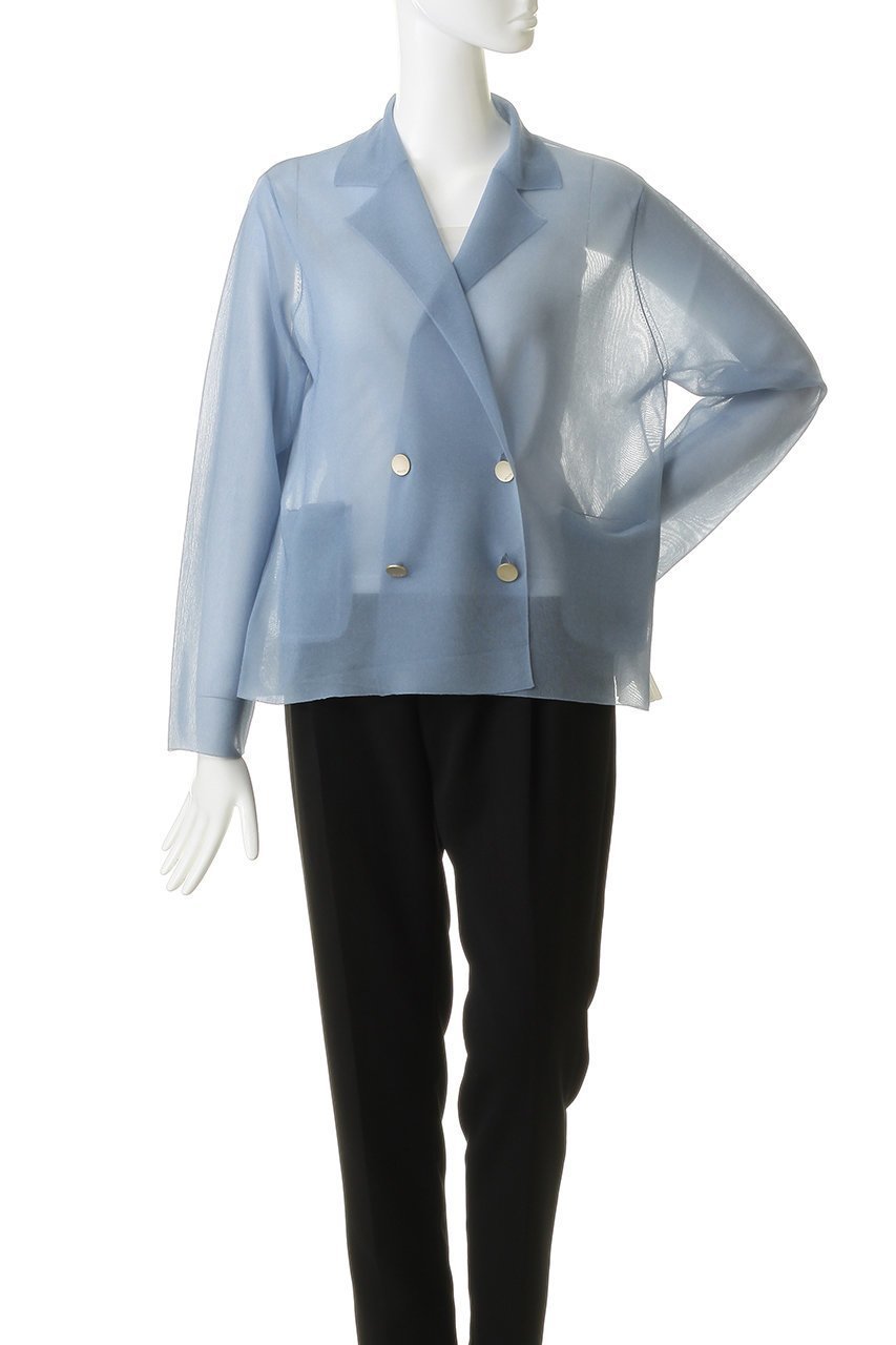 【エブール/ebure】のライトシアーニット ジャケットカーディガン 人気、トレンドファッション・服の通販 founy(ファニー) 　ファッション　Fashion　レディースファッション　Fashion for Women　なめらか　Smooth, Silky Texture　カーディガン　Cardigan, Knitwear　シルク　Silk, 100% Silk　ジャケット　Jacket, Outerwear　スクエア　Square, Square Shape　ボックス　Boxy, Box Shape　モダン　Modern, Contemporary　エレガント 上品　Elegant　夏　Summer　新作・新入荷　New Arrivals / New In　other-2|ID: prp329100004923432 ipo3291000000036942910