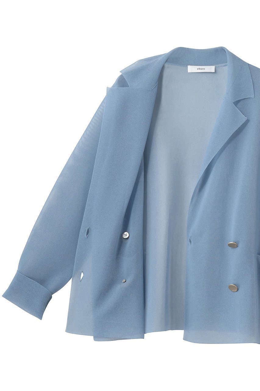 【エブール/ebure】のライトシアーニット ジャケットカーディガン 人気、トレンドファッション・服の通販 founy(ファニー) 　ファッション　Fashion　レディースファッション　Fashion for Women　なめらか　Smooth, Silky Texture　カーディガン　Cardigan, Knitwear　シルク　Silk, 100% Silk　ジャケット　Jacket, Outerwear　スクエア　Square, Square Shape　ボックス　Boxy, Box Shape　モダン　Modern, Contemporary　エレガント 上品　Elegant　夏　Summer　新作・新入荷　New Arrivals / New In　other-6|ID: prp329100004923432 ipo3291000000036942919