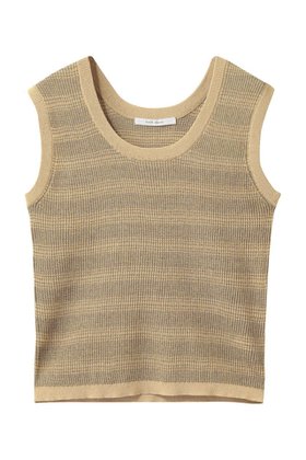 【プレインピープル/PLAIN PEOPLE】のVALLONE ニットタンクトップ 人気、トレンドファッション・服の通販 founy(ファニー) ファッション Fashion レディースファッション Fashion for Women トップス・カットソー Cut & Sew Tops ニット Knit Tops & Sweaters カジュアルプルオーバー・ニットトップス Pullovers & Knit Tops / Casual Pullovers スラックス Slacks, Dress Pants タンク Tank Top, Sleeveless Top デコルテ Décolleté, Neckline デニム Denim, Jeans Material ランダム Random, Irregular 新作・新入荷 New Arrivals / New In |ID:prp329100004923433