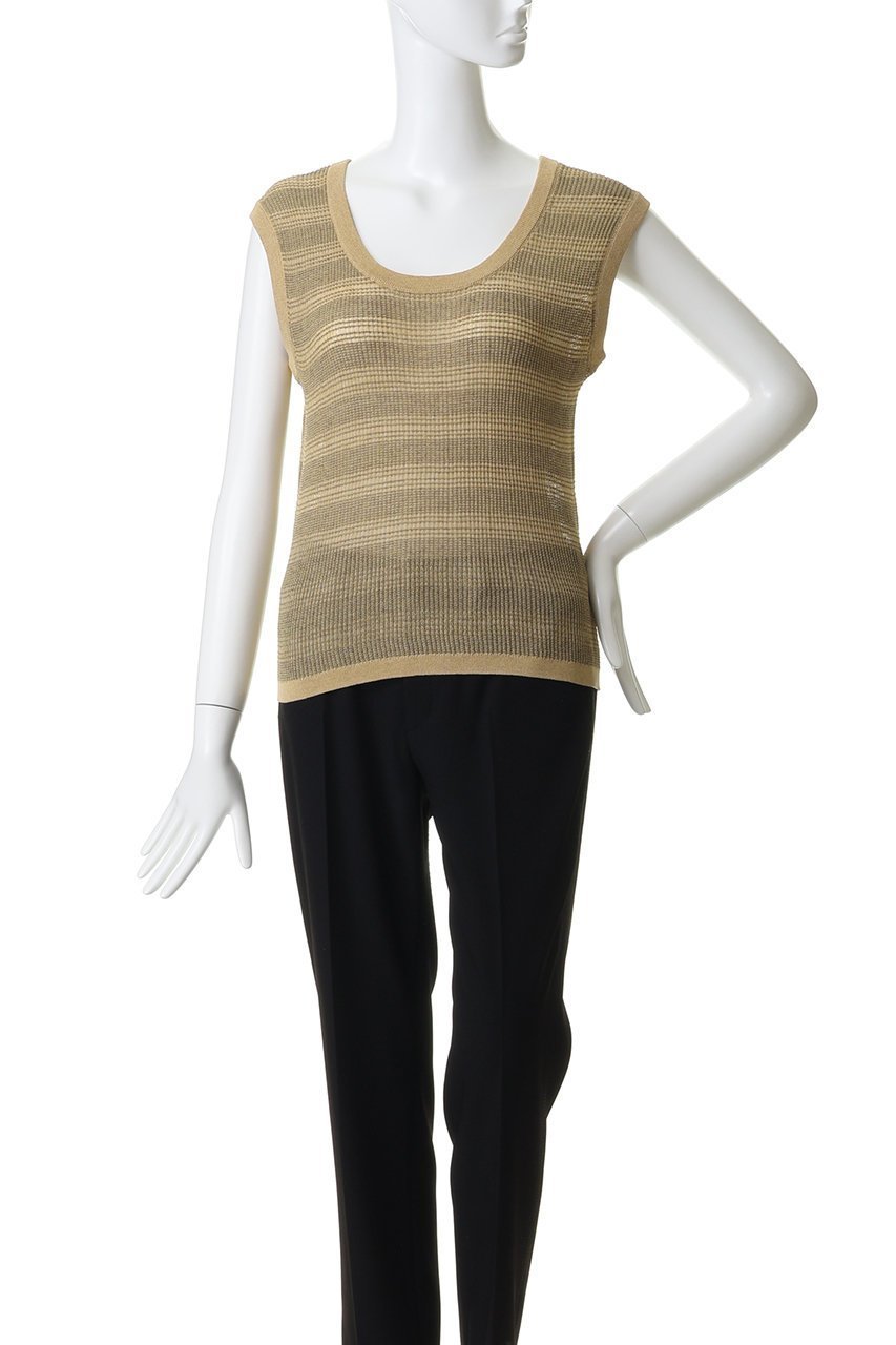 【プレインピープル/PLAIN PEOPLE】のVALLONE ニットタンクトップ 人気、トレンドファッション・服の通販 founy(ファニー) 　ファッション　Fashion　レディースファッション　Fashion for Women　トップス・カットソー　Cut & Sew Tops　ニット　Knit Tops & Sweaters　カジュアルプルオーバー・ニットトップス　Pullovers & Knit Tops / Casual Pullovers　スラックス　Slacks, Dress Pants　タンク　Tank Top, Sleeveless Top　デコルテ　Décolleté, Neckline　デニム　Denim, Jeans Material　ランダム　Random, Irregular　新作・新入荷　New Arrivals / New In　other-2|ID: prp329100004923433 ipo3291000000036942929