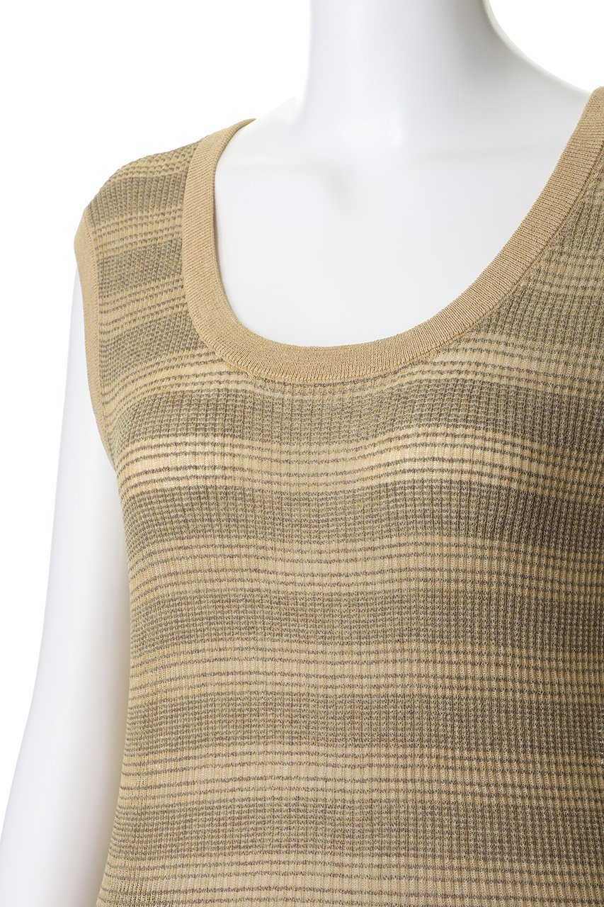 【プレインピープル/PLAIN PEOPLE】のVALLONE ニットタンクトップ 人気、トレンドファッション・服の通販 founy(ファニー) 　ファッション　Fashion　レディースファッション　Fashion for Women　トップス・カットソー　Cut & Sew Tops　ニット　Knit Tops & Sweaters　カジュアルプルオーバー・ニットトップス　Pullovers & Knit Tops / Casual Pullovers　スラックス　Slacks, Dress Pants　タンク　Tank Top, Sleeveless Top　デコルテ　Décolleté, Neckline　デニム　Denim, Jeans Material　ランダム　Random, Irregular　新作・新入荷　New Arrivals / New In　other-5|ID: prp329100004923433 ipo3291000000036942935