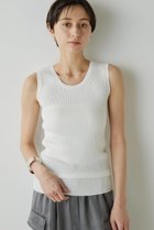 【ウィムガゼット/Whim Gazette】の【Drawing Numbers】リブニットタンク ホワイト|ID: prp329100004923440 ipo3291000000036942966