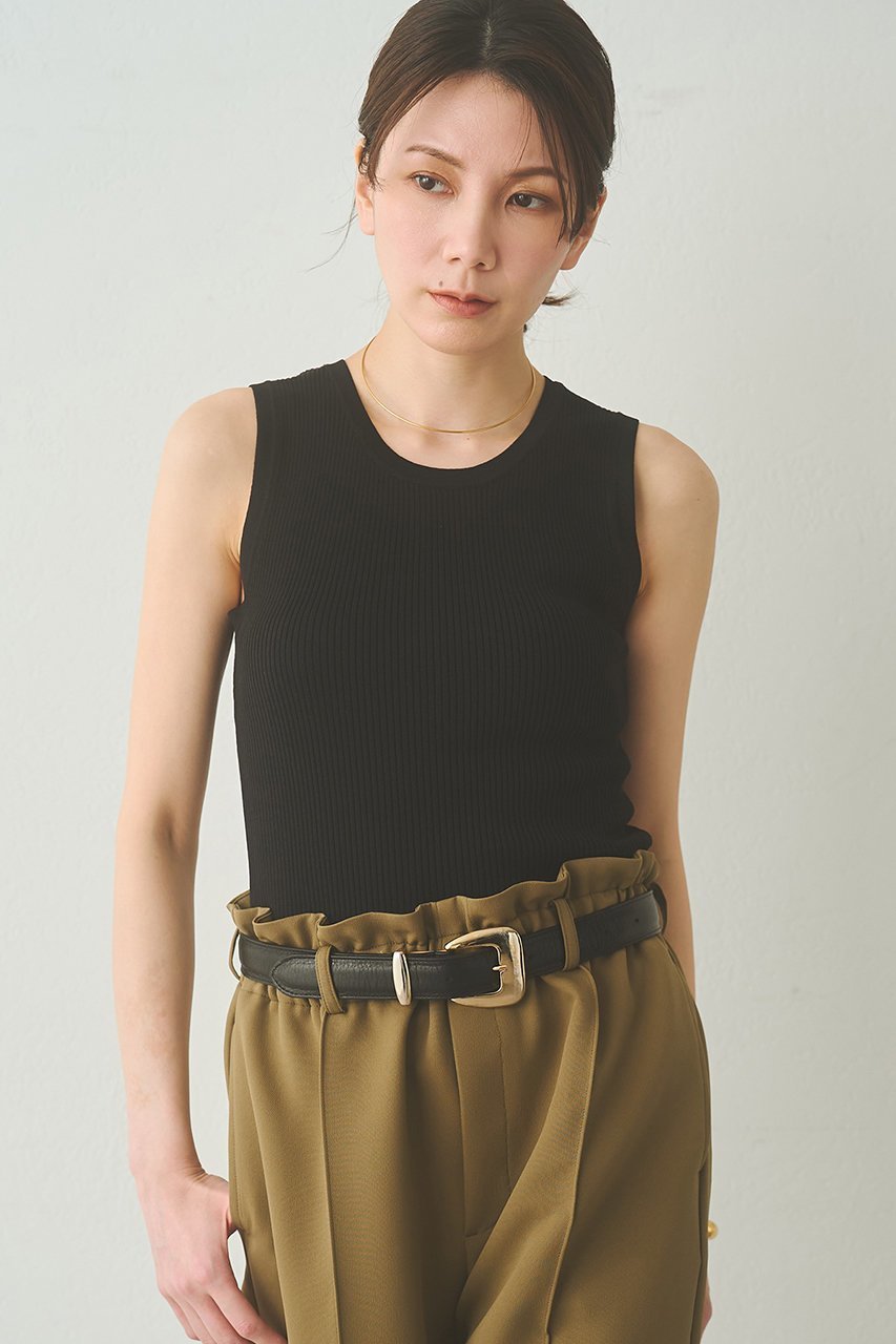 【ウィムガゼット/Whim Gazette】の【Drawing Numbers】リブニットタンク 人気、トレンドファッション・服の通販 founy(ファニー) 　ファッション　Fashion　レディースファッション　Fashion for Women　トップス・カットソー　Cut & Sew Tops　ニット　Knit Tops & Sweaters　カジュアルプルオーバー・ニットトップス　Pullovers & Knit Tops / Casual Pullovers　おすすめ　Recommended / Our Picks　インナー　Innerwear　カーディガン　Cardigan, Knitwear　ショルダー　Shoulder, Shoulder Strap　ジャケット　Jacket, Outerwear　ボトム　Bottoms, Lower Wear　リブニット　Rib Knit, Ribbed Knit　再入荷　Restock / Back in Stock　other-6|ID: prp329100004923440 ipo3291000000036942984