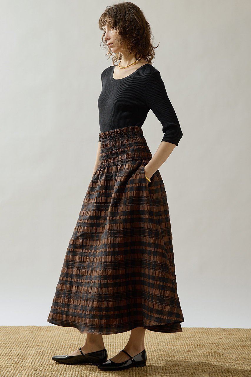 【ウィムガゼット/Whim Gazette】の【Drawing Numbers】リブハーフスリーブニット 人気、トレンドファッション・服の通販 founy(ファニー) 　ファッション　Fashion　レディースファッション　Fashion for Women　トップス・カットソー　Cut & Sew Tops　ニット　Knit Tops & Sweaters　カジュアルプルオーバー・ニットトップス　Pullovers & Knit Tops / Casual Pullovers　インナー　Innerwear　クラシック　Classic, Timeless Style　シンプル　Simple, Minimal　デコルテ　Décolleté, Neckline　ラウンド　Round, Round Neck　リブニット　Rib Knit, Ribbed Knit　エレガント 上品　Elegant　新作・新入荷　New Arrivals / New In　other-3|ID: prp329100004923445 ipo3291000000036942997