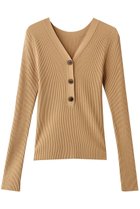 【マイ ウィークネス/MY WEAKNESS】のSigrid 2Way Rib Pullover ベージュ|ID: prp329100004923458 ipo3291000000036943082