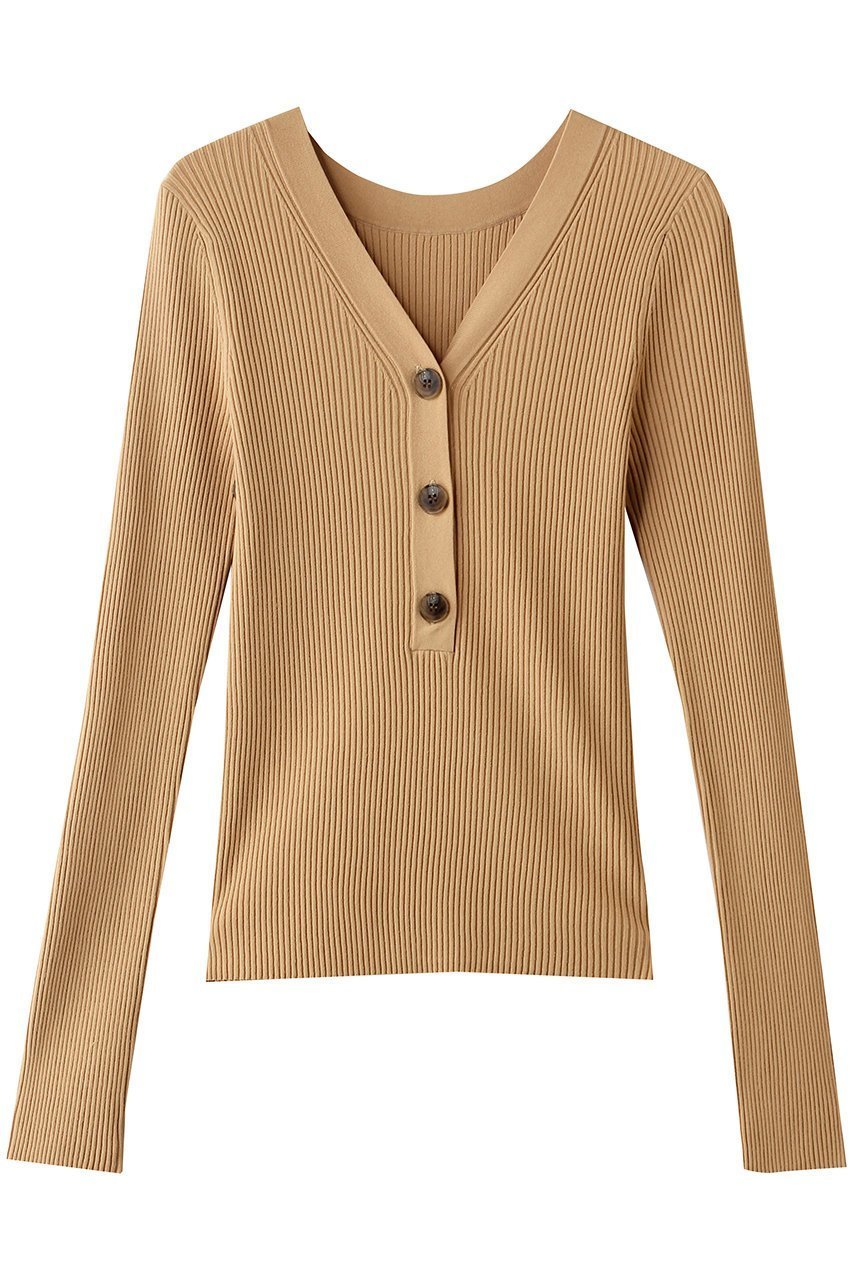 【マイ ウィークネス/MY WEAKNESS】のSigrid 2Way Rib Pullover インテリア・キッズ・メンズ・レディースファッション・服の通販 founy(ファニー) 　ファッション　Fashion　レディースファッション　Fashion for Women　トップス・カットソー　Cut & Sew Tops　ニット　Knit Tops & Sweaters　カジュアルプルオーバー・ニットトップス　Pullovers & Knit Tops / Casual Pullovers　エレガント 上品　Elegant　夏　Summer　新作・新入荷　New Arrivals / New In　ベージュ|ID: prp329100004923458 ipo3291000000036943082