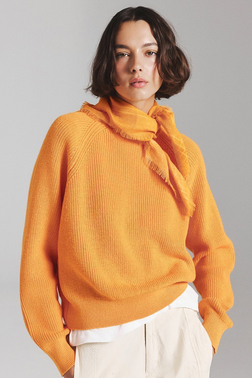 【エコアルフ/ECOALF】のNONI ニット / NONI KNIT WOMAN インテリア・キッズ・メンズ・レディースファッション・服の通販 founy(ファニー) 　ファッション　Fashion　レディースファッション　Fashion for Women　トップス・カットソー　Cut & Sew Tops　ニット　Knit Tops & Sweaters　カジュアルプルオーバー・ニットトップス　Pullovers & Knit Tops / Casual Pullovers　シンプル　Simple, Minimal　スリーブ　Sleeve, Long Sleeve / Short Sleeve　フィット　Fit, Slim Fit　リラックス　Relax, Relaxed Fit　レギュラー　Regular, Standard Fit　エレガント 上品　Elegant　新作・新入荷　New Arrivals / New In　オレンジ|ID: prp329100004923465 ipo3291000000036943112