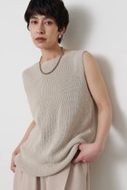 【ウィムガゼット/Whim Gazette】のペーパーノースリーブニット ベージュ|ID: prp329100004923467 ipo3291000000036943132