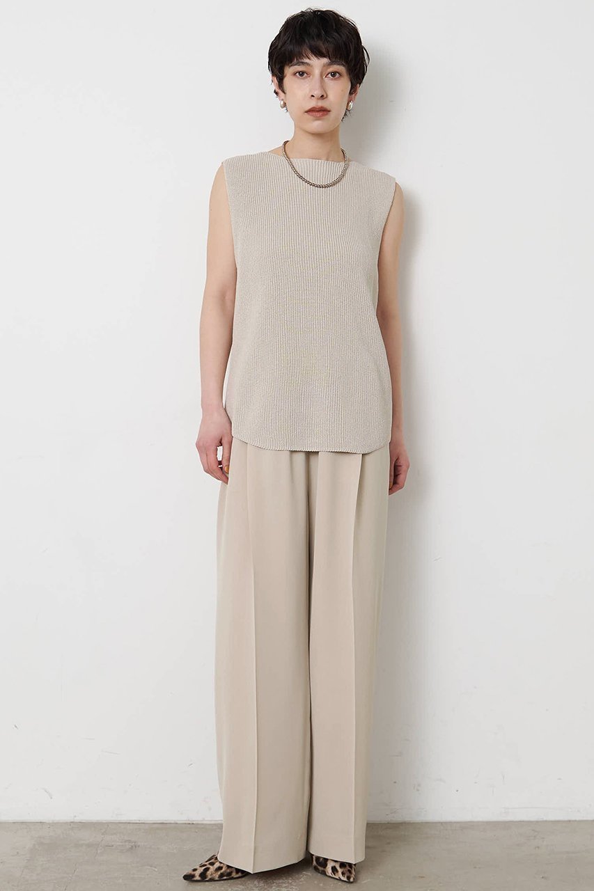 【ウィムガゼット/Whim Gazette】のペーパーノースリーブニット 人気、トレンドファッション・服の通販 founy(ファニー) 　ファッション　Fashion　レディースファッション　Fashion for Women　トップス・カットソー　Cut & Sew Tops　ニット　Knit Tops & Sweaters　キャミソール&ノースリーブ　Camisoles & Sleeveless Tops　カジュアルプルオーバー・ニットトップス　Pullovers & Knit Tops / Casual Pullovers　シンプル　Simple, Minimal　ノースリーブ　Sleeveless, No-Sleeve　エレガント 上品　Elegant　新作・新入荷　New Arrivals / New In　other-2|ID: prp329100004923467 ipo3291000000036943134