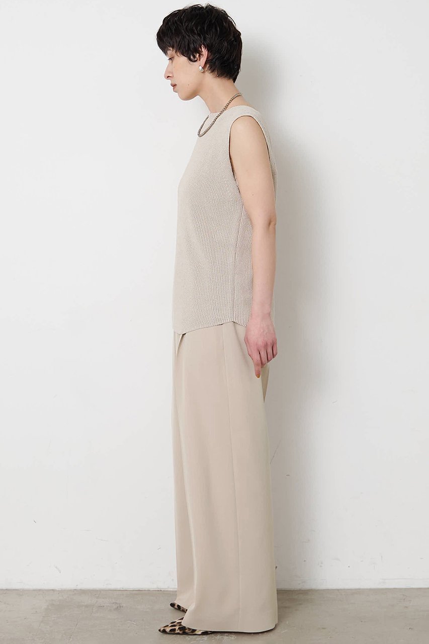 【ウィムガゼット/Whim Gazette】のペーパーノースリーブニット 人気、トレンドファッション・服の通販 founy(ファニー) 　ファッション　Fashion　レディースファッション　Fashion for Women　トップス・カットソー　Cut & Sew Tops　ニット　Knit Tops & Sweaters　キャミソール&ノースリーブ　Camisoles & Sleeveless Tops　カジュアルプルオーバー・ニットトップス　Pullovers & Knit Tops / Casual Pullovers　シンプル　Simple, Minimal　ノースリーブ　Sleeveless, No-Sleeve　エレガント 上品　Elegant　新作・新入荷　New Arrivals / New In　other-3|ID: prp329100004923467 ipo3291000000036943136