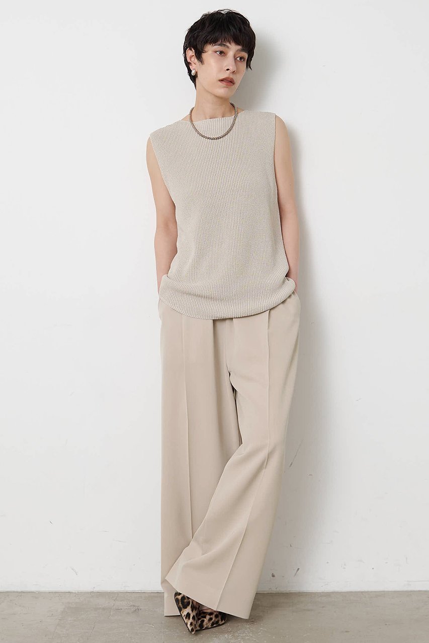 【ウィムガゼット/Whim Gazette】のペーパーノースリーブニット 人気、トレンドファッション・服の通販 founy(ファニー) 　ファッション　Fashion　レディースファッション　Fashion for Women　トップス・カットソー　Cut & Sew Tops　ニット　Knit Tops & Sweaters　キャミソール&ノースリーブ　Camisoles & Sleeveless Tops　カジュアルプルオーバー・ニットトップス　Pullovers & Knit Tops / Casual Pullovers　シンプル　Simple, Minimal　ノースリーブ　Sleeveless, No-Sleeve　エレガント 上品　Elegant　新作・新入荷　New Arrivals / New In　other-6|ID: prp329100004923467 ipo3291000000036943142