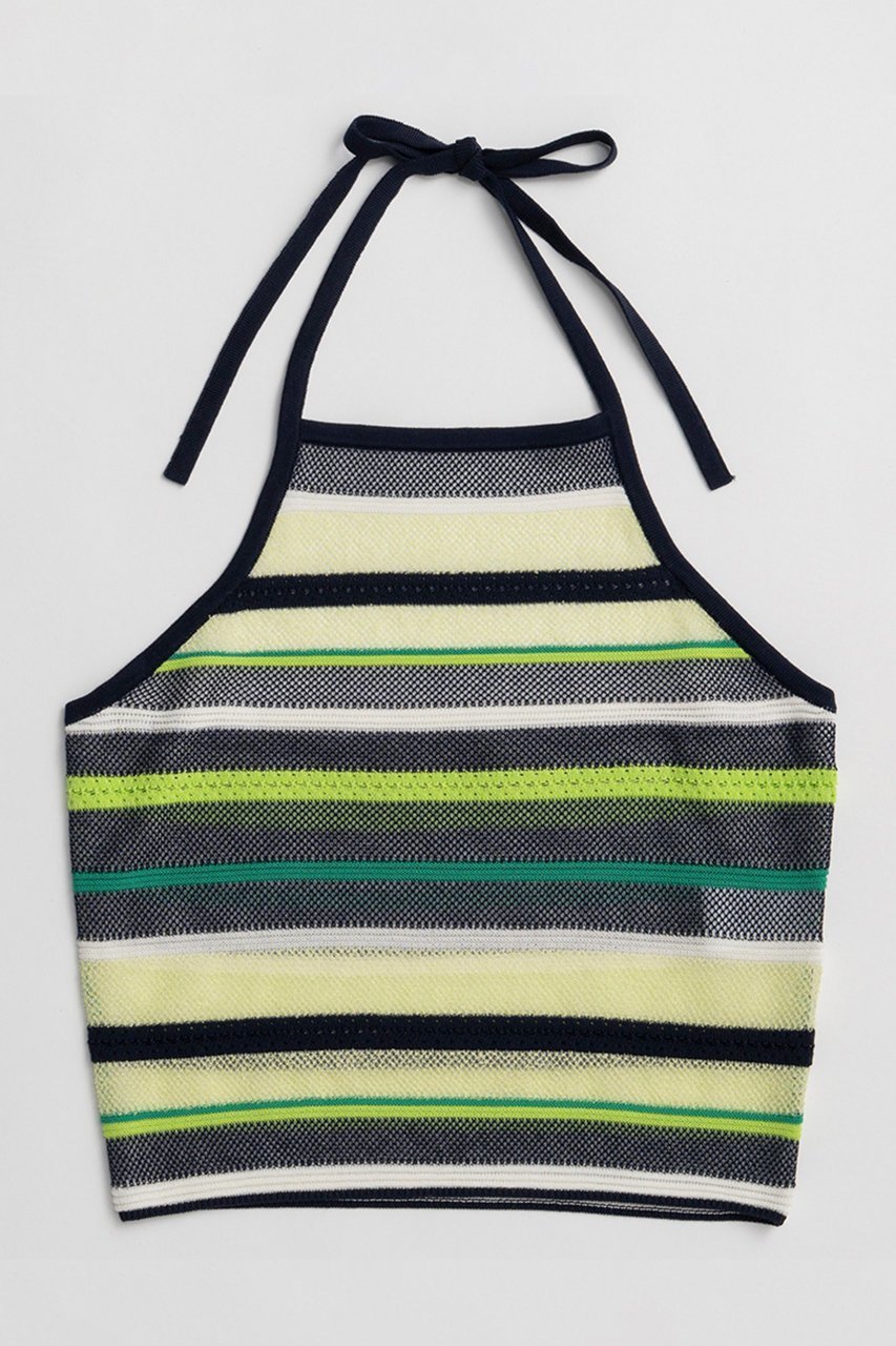【メゾンスペシャル/MAISON SPECIAL】のBorder American Sleeve Knit Tank/ボーダーアメスリニットタンク 人気、トレンドファッション・服の通販 founy(ファニー) 　ファッション　Fashion　レディースファッション　Fashion for Women　トップス・カットソー　Cut & Sew Tops　ニット　Knit Tops & Sweaters　カジュアルプルオーバー・ニットトップス　Pullovers & Knit Tops / Casual Pullovers　インナー　Innerwear　カラフル　Colorful Design　キャミソール　Camisole, Spaghetti Strap Top　タンク　Tank Top, Sleeveless Top　ビスチェ　Bustier, Corset Top　ボーダー　Border, Stripe　夏　Summer　新作・新入荷　New Arrivals / New In　 other-1|ID: prp329100004923470 ipo3291000000036943144