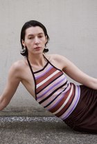 【メゾンスペシャル/MAISON SPECIAL】のBorder American Sleeve Knit Tank/ボーダーアメスリニットタンク PNK(ピンク)|ID: prp329100004923470 ipo3291000000036943148