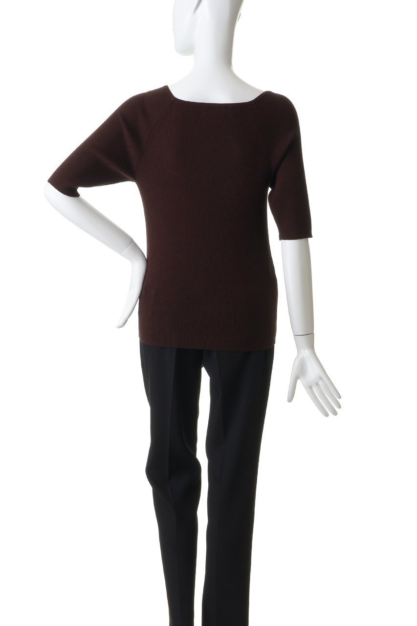 【プルミエ アロンディスモン/1er Arrondissement】のボートネックハーフスリーブニット 人気、トレンドファッション・服の通販 founy(ファニー) 　ファッション　Fashion　レディースファッション　Fashion for Women　トップス・カットソー　Cut & Sew Tops　ニット　Knit Tops & Sweaters　カジュアルプルオーバー・ニットトップス　Pullovers & Knit Tops / Casual Pullovers　インナー　Innerwear　ジャケット　Jacket, Outerwear　フィット　Fit, Slim Fit　ワイド　Wide, Wide Fit　エレガント 上品　Elegant　半袖　Short Sleeve, Half Sleeve　夏　Summer　定番　Standard, Basic Item　新作・新入荷　New Arrivals / New In　other-4|ID: prp329100004923473 ipo3291000000036943175