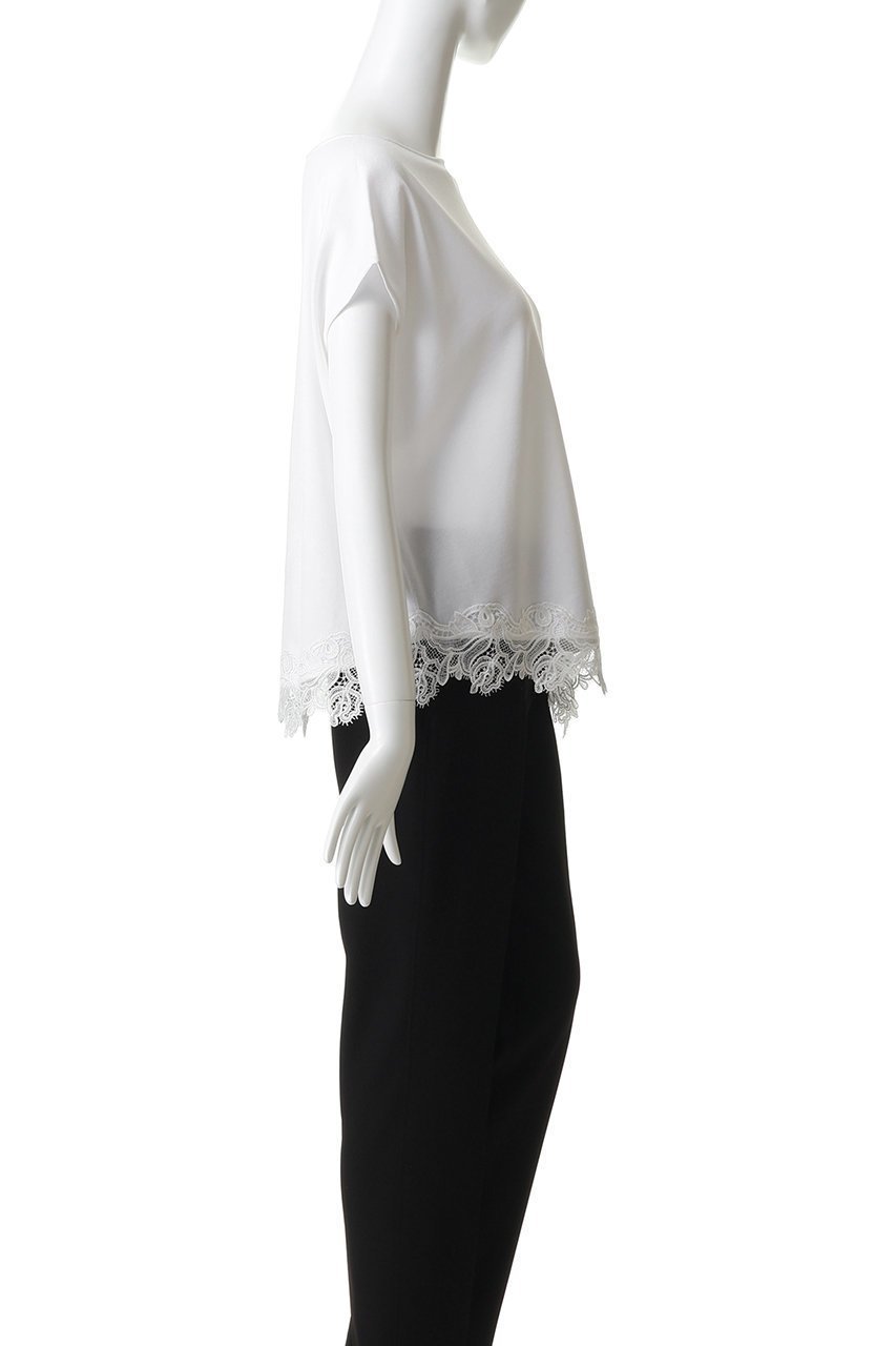 【アナイ/ANAYI】のレースヘムボクシープルオーバー 人気、トレンドファッション・服の通販 founy(ファニー) 　ファッション　Fashion　レディースファッション　Fashion for Women　トップス・カットソー　Cut & Sew Tops　ニット　Knit Tops & Sweaters　カジュアルプルオーバー・ニットトップス　Pullovers & Knit Tops / Casual Pullovers　イレギュラーヘム　Irregular Hem　デニム　Denim, Jeans Material　レース　Lace, Lace Fabric　エレガント 上品　Elegant　新作・新入荷　New Arrivals / New In　other-3|ID: prp329100004923475 ipo3291000000036943191