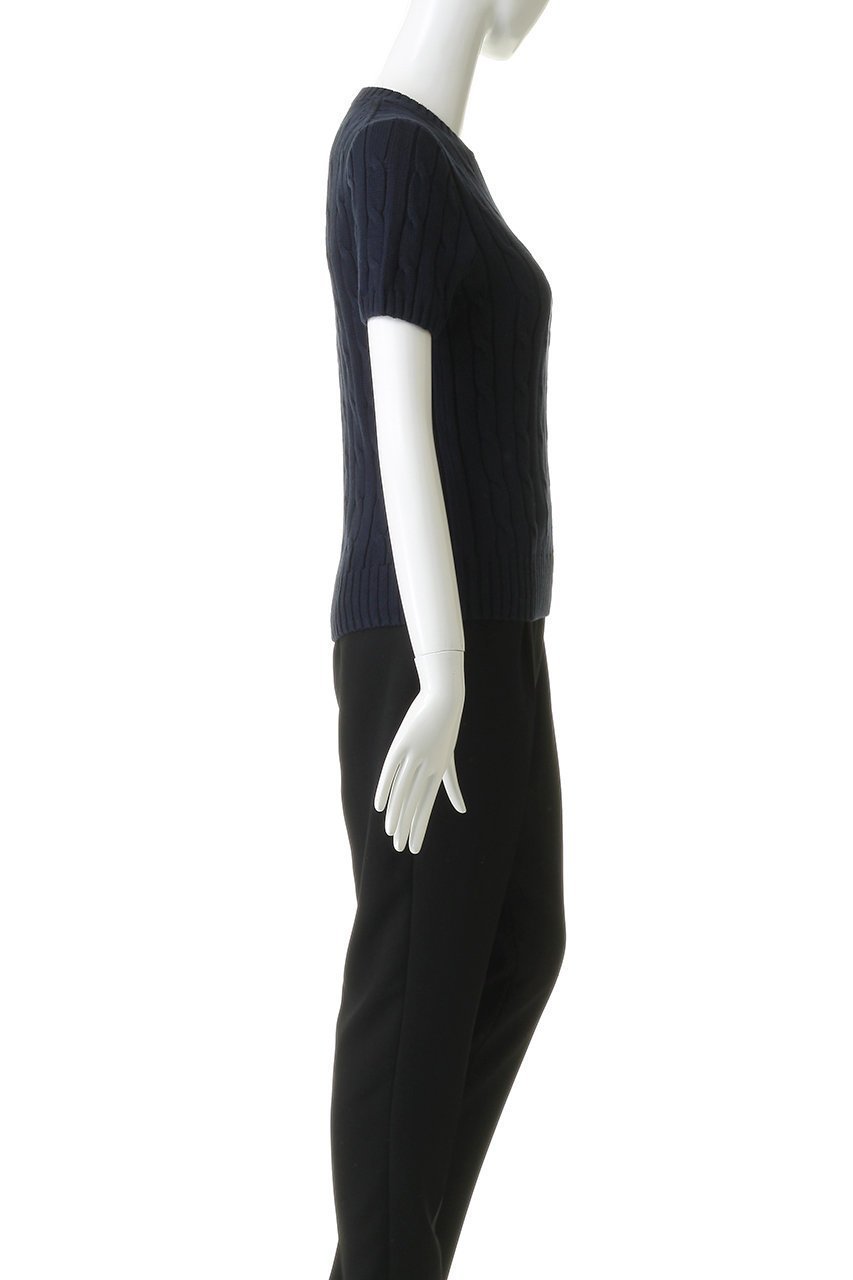 【ラルフローレン/RALPH LAUREN】の【POLO RALPH LAUREN】ケーブルニット コットン ショートスリーブ セーター 人気、トレンドファッション・服の通販 founy(ファニー) 　ファッション　Fashion　レディースファッション　Fashion for Women　トップス・カットソー　Cut & Sew Tops　ニット　Knit Tops & Sweaters　カジュアルプルオーバー・ニットトップス　Pullovers & Knit Tops / Casual Pullovers　ショート　Short, Short Length　シンプル　Simple, Minimal　スリム　Slim, Slim Fit　スリーブ　Sleeve, Long Sleeve / Short Sleeve　セーター　Sweater, Knitwear　バランス　Balance, Style Balance　パッチ　Patch, Appliqué　フィット　Fit, Slim Fit　ポケット　Pocket, Pocket Detail　エレガント 上品　Elegant　半袖　Short Sleeve, Half Sleeve　新作・新入荷　New Arrivals / New In　other-3|ID: prp329100004923480 ipo3291000000036943214