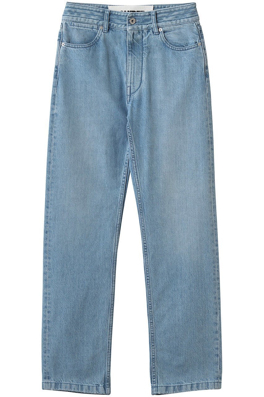 【ジル サンダー/JIL SANDER】の【JIL SANDER+】レギュラーフィット デニムパンツ インテリア・キッズ・メンズ・レディースファッション・服の通販 founy(ファニー) 　ファッション　Fashion　レディースファッション　Fashion for Women　パンツ　Pants & Trousers　デニムパンツ・ジーンズ・美脚デニム　Denim Jeans & Pants　デニム　Denim, Jeans Material　トレンド　Trend, Trending Now　フィット　Fit, Slim Fit　レギュラー　Regular, Standard Fit　新作・新入荷　New Arrivals / New In　マーブルブルー|ID: prp329100004923492 ipo3291000000036943298