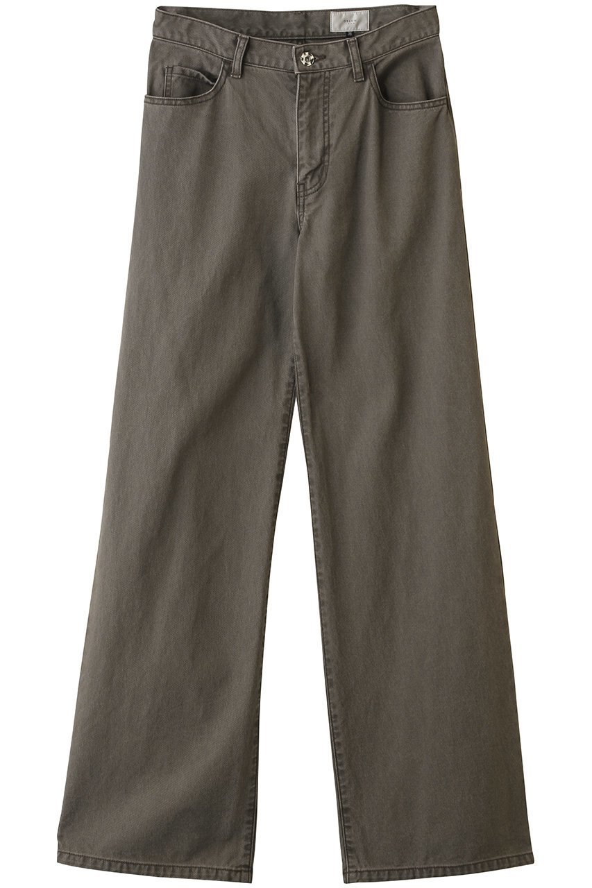 【その他のブランド/Other】のコットンツイルパンツ インテリア・キッズ・メンズ・レディースファッション・服の通販 founy(ファニー) 　ファッション　Fashion　レディースファッション　Fashion for Women　パンツ　Pants & Trousers　コンパクト　Compact, Small Size　ストレート　Straight, Straight Cut　ツイル　Twist, Twisted Detail　ベーシック　Basic, Essential　ヴィンテージ　Vintage Style　新作・新入荷　New Arrivals / New In　ブラウン|ID: prp329100004923494 ipo3291000000036943310