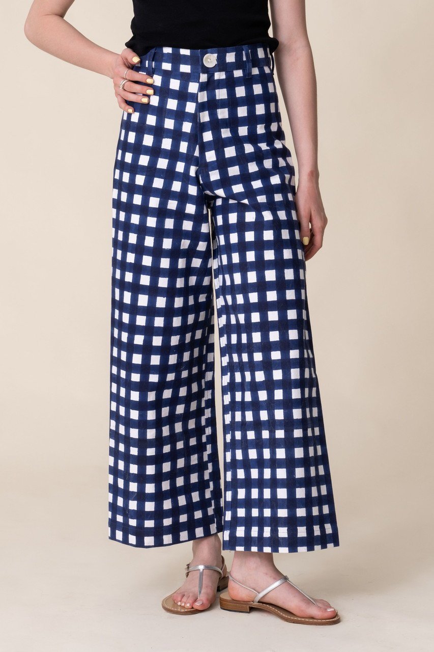 【エスゼット ブロックプリント/SZ Blockprints】のDISCO PANTS GINGHAM ワイドパンツ 人気、トレンドファッション・服の通販 founy(ファニー) 　ファッション　Fashion　レディースファッション　Fashion for Women　パンツ　Pants & Trousers　ギンガム　Gingham, Gingham Fabric　チェック　Check, Plaid, Tartan　ワイド　Wide, Wide Fit　新作・新入荷　New Arrivals / New In　other-8|ID: prp329100004923540 ipo3291000000036943649