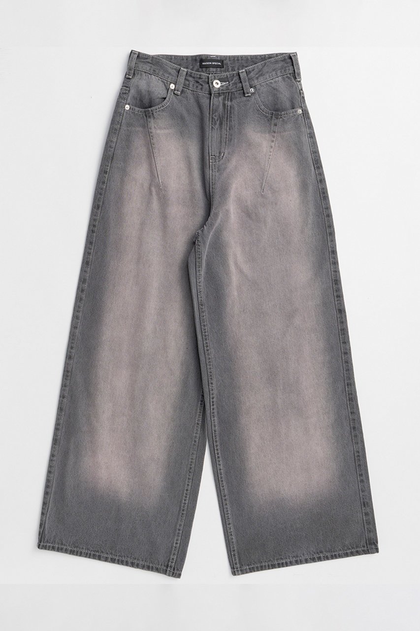 【メゾンスペシャル/MAISON SPECIAL】のHigh Blast Over-Dyed Denim Pants/ハイブラストオーバーダイデニムパンツ インテリア・キッズ・メンズ・レディースファッション・服の通販 founy(ファニー) 　ファッション　Fashion　レディースファッション　Fashion for Women　パンツ　Pants & Trousers　デニムパンツ・ジーンズ・美脚デニム　Denim Jeans & Pants　シンプル　Simple, Minimal　デニム　Denim, Jeans Material　ヴィンテージ　Vintage Style　再入荷　Restock / Back in Stock　GRY(グレー)|ID: prp329100004923552 ipo3291000000036943688