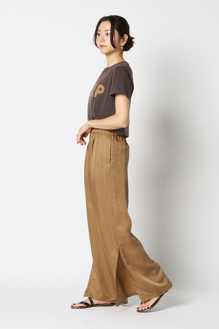 【エリオポール/heliopole】のCUPRO スリットイージーパンツ 人気、トレンドファッション・服の通販 founy(ファニー) 　ファッション　Fashion　レディースファッション　Fashion for Women　パンツ　Pants & Trousers　なめらか　Smooth, Silky Texture　キュプラ　Cupro, Eco Fabric　シンプル　Simple, Minimal　スリット　Slit, Slit Detail　ワイド　Wide, Wide Fit　エレガント 上品　Elegant　新作・新入荷　New Arrivals / New In　other-7|ID: prp329100004923558 ipo3291000000037028202