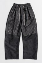 【メゾンスペシャル/MAISON SPECIAL】のSheer Check Easy Pants/シアーチェックイージーパンツ BLK(ブラック)|ID: prp329100004923561 ipo3291000000036943752