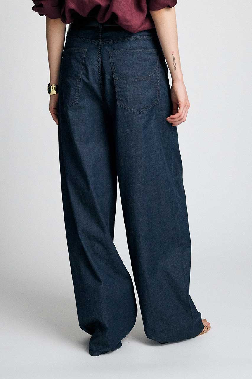 【ブリル/BRILL】のデニムワイドパンツ 人気、トレンドファッション・服の通販 founy(ファニー) 　ファッション　Fashion　レディースファッション　Fashion for Women　パンツ　Pants & Trousers　デニムパンツ・ジーンズ・美脚デニム　Denim Jeans & Pants　ストレート　Straight, Straight Cut　デニム　Denim, Jeans Material　再入荷　Restock / Back in Stock　other-3|ID: prp329100004923611 ipo3291000000036944073