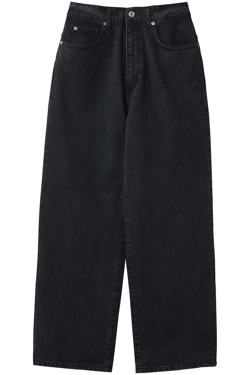 【スティーブンアラン/steven alan】のコットン ストレート デニムパンツ インテリア・キッズ・メンズ・レディースファッション・服の通販 founy(ファニー) 　ファッション　Fashion　レディースファッション　Fashion for Women　パンツ　Pants & Trousers　デニムパンツ・ジーンズ・美脚デニム　Denim Jeans & Pants　スタンダード　Standard, Basic　ストレート　Straight, Straight Cut　デニム　Denim, Jeans Material　バランス　Balance, Style Balance　フィット　Fit, Slim Fit　ポケット　Pocket, Pocket Detail　ロング　Long, Long-Length　定番　Standard, Basic Item　新作・新入荷　New Arrivals / New In　ブラック|ID: prp329100004923631 ipo3291000000036944189