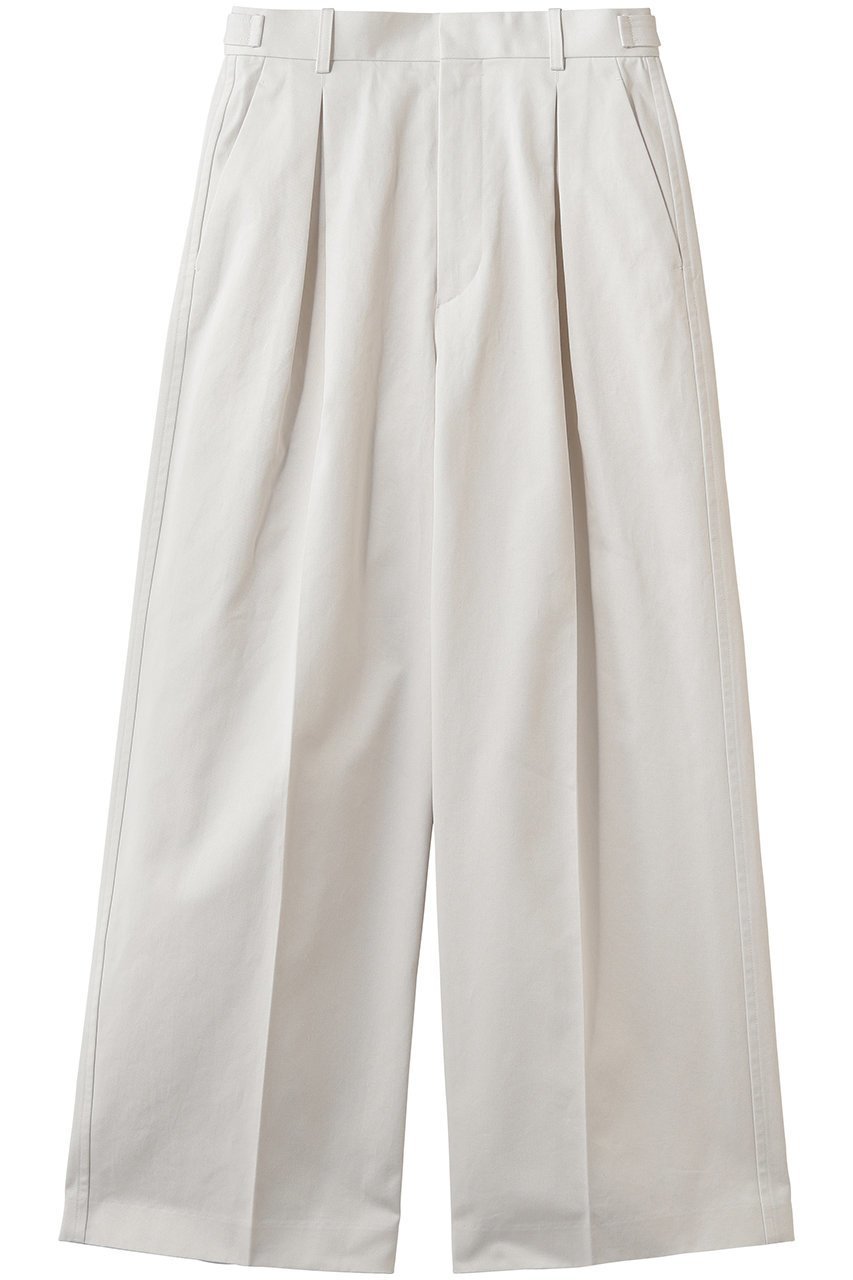 【ブラミンク/BLAMINK】のコットンサイドベルトパンツ インテリア・キッズ・メンズ・レディースファッション・服の通販 founy(ファニー) 　ファッション　Fashion　レディースファッション　Fashion for Women　パンツ　Pants & Trousers　ベルト&ウエストマーク　Belts & Waist Accessories　ストレート　Straight, Straight Cut　スマート　Smart, Elegant　ロング　Long, Long-Length　新作・新入荷　New Arrivals / New In　オフホワイト|ID: prp329100004923640 ipo3291000000036944256