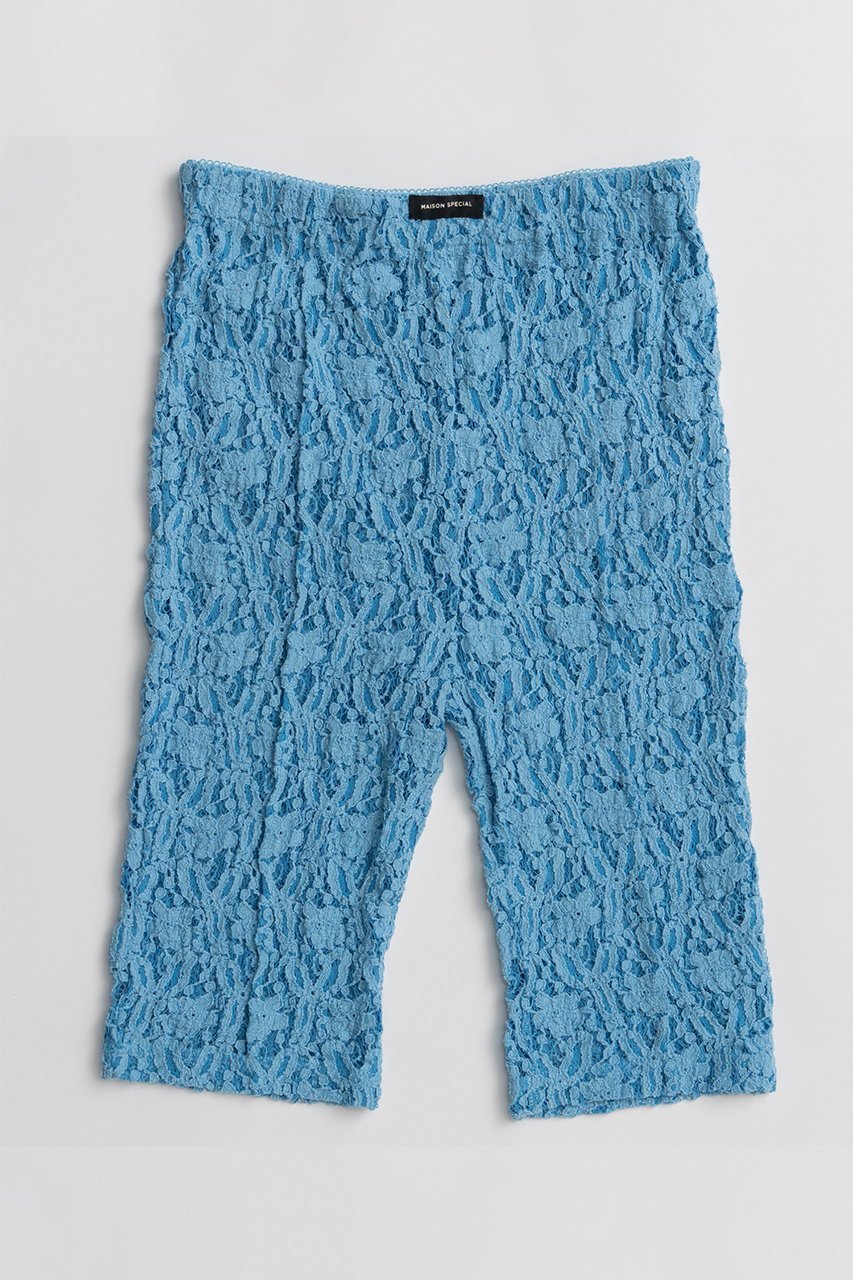 【メゾンスペシャル/MAISON SPECIAL】のLace Cycle Pants/レースサイクルパンツ インテリア・キッズ・メンズ・レディースファッション・服の通販 founy(ファニー) 　ファッション　Fashion　レディースファッション　Fashion for Women　パンツ　Pants & Trousers　ストレッチ　Stretch, Stretchy Fabric　チュニック　Tunic, Long Top　フィット　Fit, Slim Fit　レース　Lace, Lace Fabric　ワンポイント　One Point, Statement Accent　再入荷　Restock / Back in Stock　夏　Summer　BLU(ブルー)|ID: prp329100004923649 ipo3291000000036944302