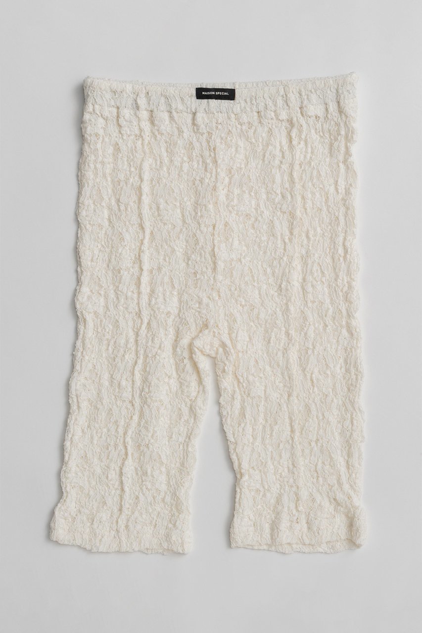 【メゾンスペシャル/MAISON SPECIAL】のLace Cycle Pants/レースサイクルパンツ インテリア・キッズ・メンズ・レディースファッション・服の通販 founy(ファニー) 　ファッション　Fashion　レディースファッション　Fashion for Women　パンツ　Pants & Trousers　ストレッチ　Stretch, Stretchy Fabric　チュニック　Tunic, Long Top　フィット　Fit, Slim Fit　レース　Lace, Lace Fabric　ワンポイント　One Point, Statement Accent　再入荷　Restock / Back in Stock　夏　Summer　WHT(ホワイト)|ID: prp329100004923649 ipo3291000000036944305