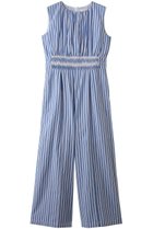 【ヌキテパ/NE QUITTEZ PAS】のCotton Wave Tuck オールインワン ストライプ|ID: prp329100004923665 ipo3291000000036944405