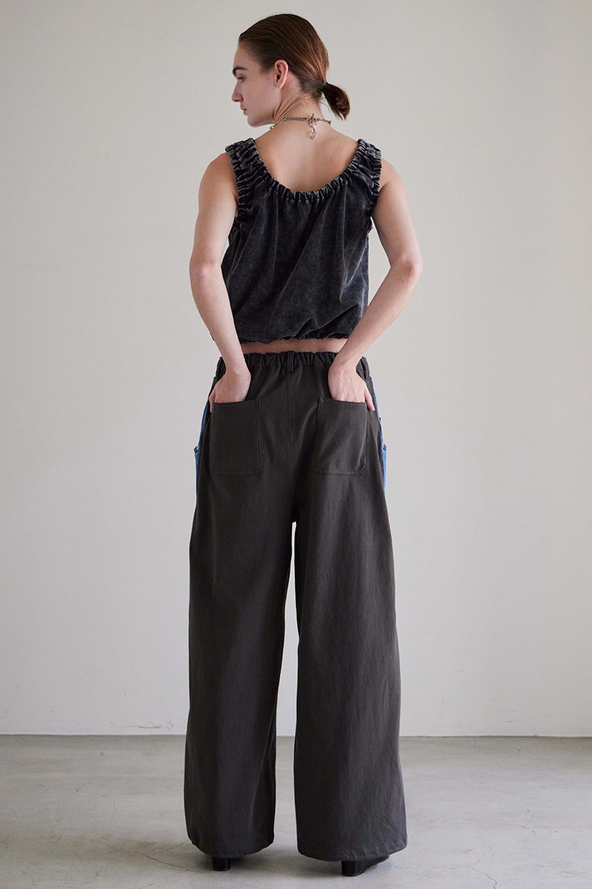 【メゾンスペシャル/MAISON SPECIAL】の2WAY Back French Terry Denim Pants/2WAYバックスウェットデニムパンツ 人気、トレンドファッション・服の通販 founy(ファニー) 　ファッション　Fashion　レディースファッション　Fashion for Women　パンツ　Pants & Trousers　デニムパンツ・ジーンズ・美脚デニム　Denim Jeans & Pants　バッグ　Bags　コンビ　Combo, Combination Style　スウェット / スエット　Sweatshirt, Sweatwear　デニム　Denim, Jeans Material　フォルム　Silhouette, Form　フロント　Front, Front Design　ワイド　Wide, Wide Fit　新作・新入荷　New Arrivals / New In　other-4|ID: prp329100004923676 ipo3291000000036944485
