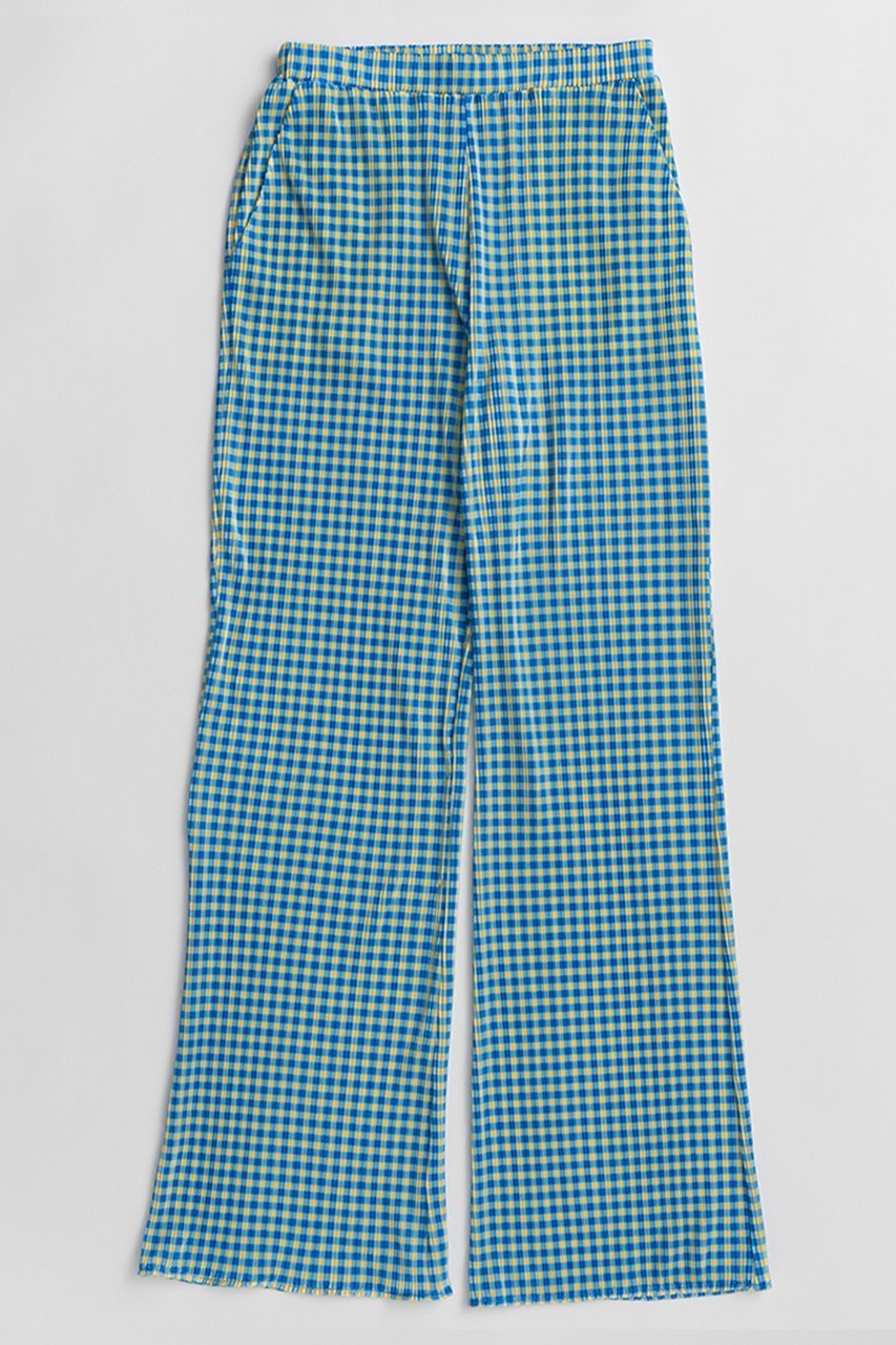 【メゾンスペシャル/MAISON SPECIAL】のGingham Check Pleated Pants/ギンガムチェックプリーツパンツ インテリア・キッズ・メンズ・レディースファッション・服の通販 founy(ファニー) 　ファッション　Fashion　レディースファッション　Fashion for Women　パンツ　Pants & Trousers　カットソー　Cut and Sewn Top　ギンガム　Gingham, Gingham Fabric　クリスタル　Crystal, Swarovski　グラフィック　Graphic, Graphic Design　ジャケット　Jacket, Outerwear　チェック　Check, Plaid, Tartan　プリーツ　Pleats, Pleated　新作・新入荷　New Arrivals / New In　楽ちん　Easy Fit, Comfortable　BLU(ブルー)|ID: prp329100004923680 ipo3291000000036944497