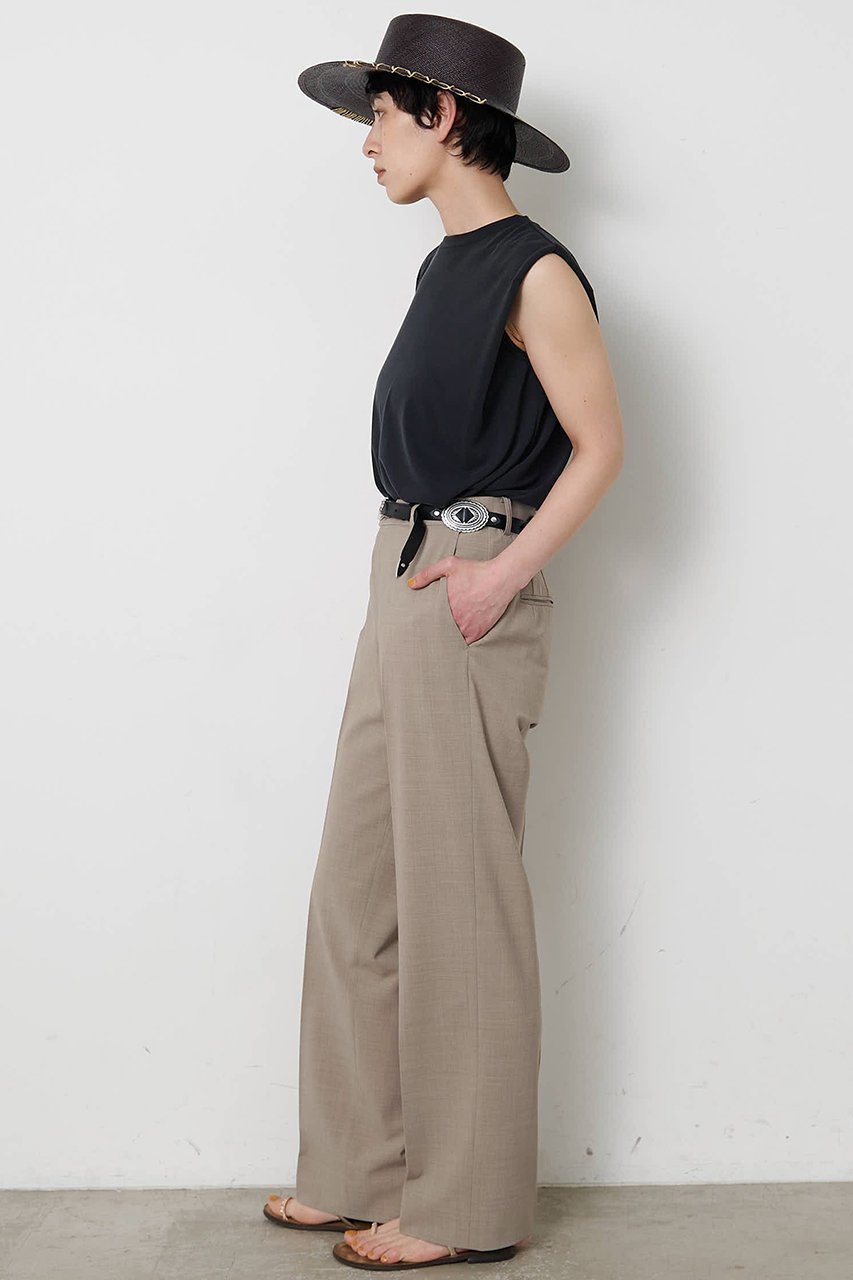 【ウィムガゼット/Whim Gazette】の平織りストレッチパンツ 人気、トレンドファッション・服の通販 founy(ファニー) 　ファッション　Fashion　レディースファッション　Fashion for Women　パンツ　Pants & Trousers　ジャケット　Jacket, Outerwear　ストレッチ　Stretch, Stretchy Fabric　ベーシック　Basic, Essential　マニッシュ　Mannish, Boyish　リラックス　Relax, Relaxed Fit　エレガント 上品　Elegant　新作・新入荷　New Arrivals / New In　other-3|ID: prp329100004923720 ipo3291000000036944773