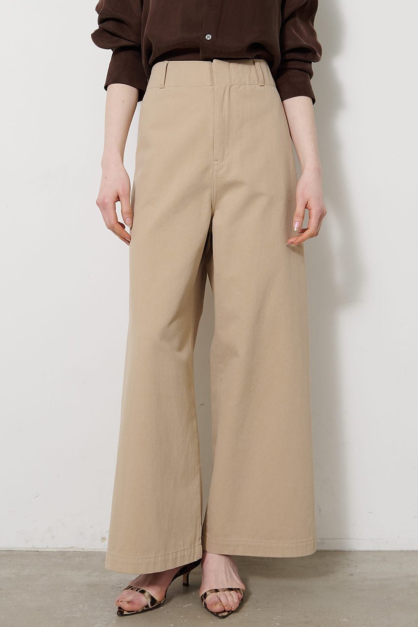 【ウィムガゼット/Whim Gazette】のワンウォッシュチノパンツ インテリア・キッズ・メンズ・レディースファッション・服の通販 founy(ファニー) 　ファッション　Fashion　レディースファッション　Fashion for Women　パンツ　Pants & Trousers　シンプル　Simple, Minimal　バランス　Balance, Style Balance　ワイド　Wide, Wide Fit　新作・新入荷　New Arrivals / New In　ベージュ|ID: prp329100004923723 ipo3291000000036944791