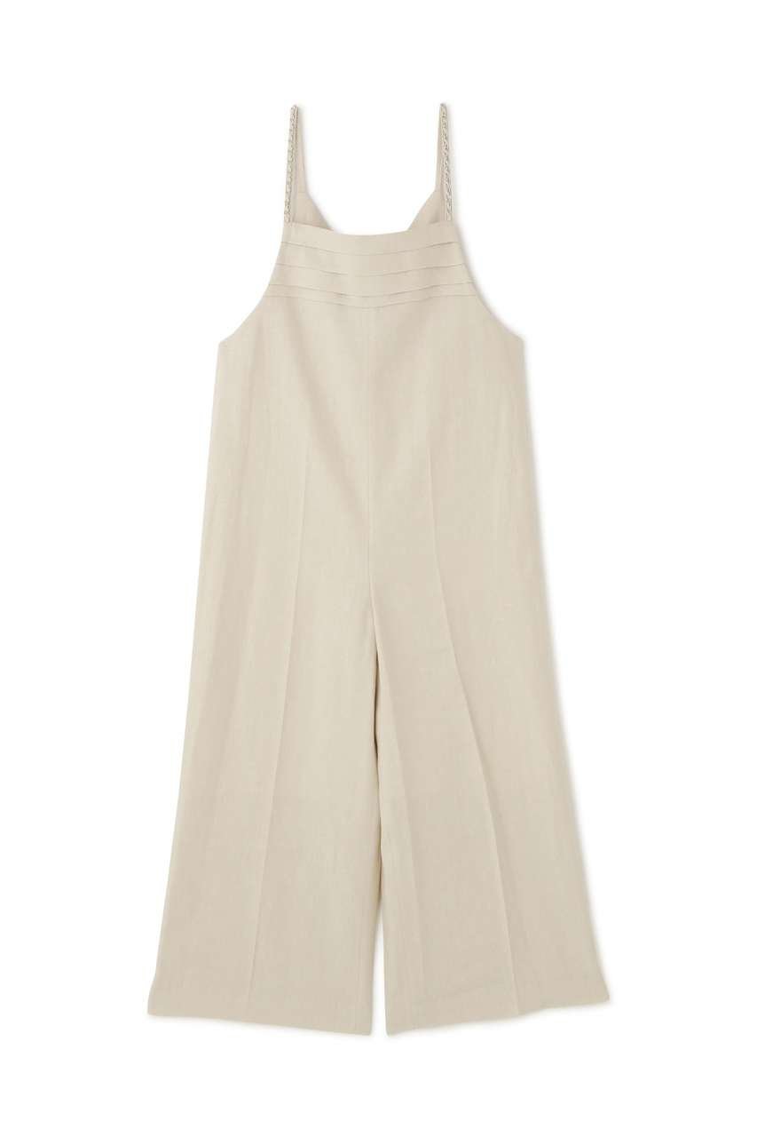 【アドーア/ADORE】のデラヴェライク麻コンビネゾン インテリア・キッズ・メンズ・レディースファッション・服の通販 founy(ファニー) 　ファッション　Fashion　レディースファッション　Fashion for Women　パンツ　Pants & Trousers　コンビネゾン　Jumpsuit, All-in-One　ストレート　Straight, Straight Cut　チェーン　Chain, Chain Strap　フロント　Front, Front Design　ルーズ　Loose, Oversized　再入荷　Restock / Back in Stock　ホワイト|ID: prp329100004923735 ipo3291000000036944870