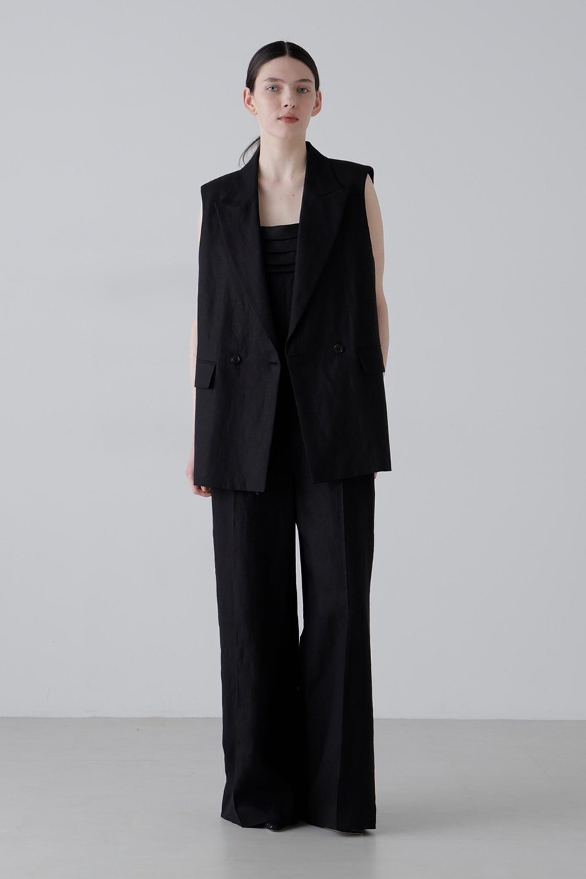 【アドーア/ADORE】のデラヴェライク麻コンビネゾン 人気、トレンドファッション・服の通販 founy(ファニー) 　ファッション　Fashion　レディースファッション　Fashion for Women　パンツ　Pants & Trousers　コンビネゾン　Jumpsuit, All-in-One　ストレート　Straight, Straight Cut　チェーン　Chain, Chain Strap　フロント　Front, Front Design　ルーズ　Loose, Oversized　再入荷　Restock / Back in Stock　other-2|ID: prp329100004923735 ipo3291000000036944873