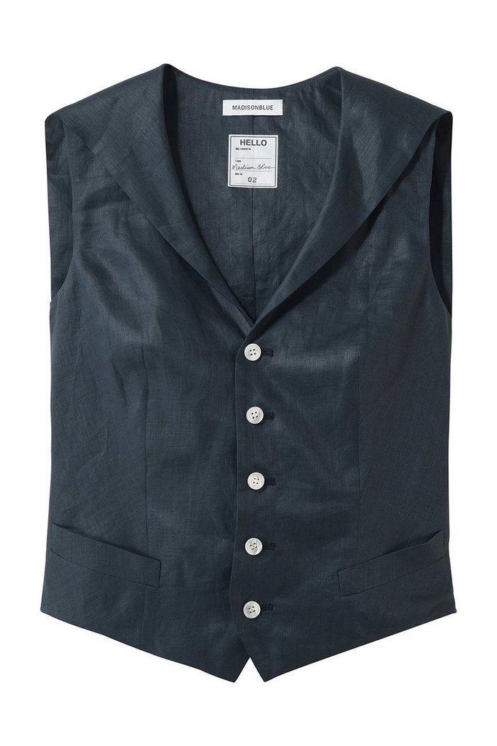 【マディソンブルー/MADISONBLUE】のSAILOR VEST LINEN セーラーベスト インテリア・キッズ・メンズ・レディースファッション・服の通販 founy(ファニー) https://founy.com/ ファッション Fashion レディースファッション Fashion for Women アウター Coat / Outerwear Collection レディースジャケット・軽アウター Jackets ジャケット Jacket, Outerwear セットアップ Set-Up, Coordinated Outfit ベスト Vest, Waistcoat ボトム Bottoms, Lower Wear リネン Linen, Linen Fabric エレガント 上品 Elegant 再入荷 Restock / Back in Stock |ID: prp329100004923759 ipo3291000000036945075