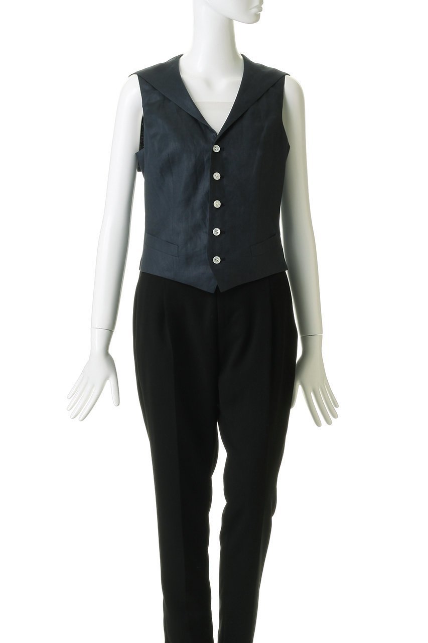 【マディソンブルー/MADISONBLUE】のSAILOR VEST LINEN セーラーベスト 人気、トレンドファッション・服の通販 founy(ファニー) 　ファッション　Fashion　レディースファッション　Fashion for Women　アウター　Coat / Outerwear Collection　レディースジャケット・軽アウター　Jackets　ジャケット　Jacket, Outerwear　セットアップ　Set-Up, Coordinated Outfit　ベスト　Vest, Waistcoat　ボトム　Bottoms, Lower Wear　リネン　Linen, Linen Fabric　エレガント 上品　Elegant　再入荷　Restock / Back in Stock　other-2|ID: prp329100004923759 ipo3291000000036945080