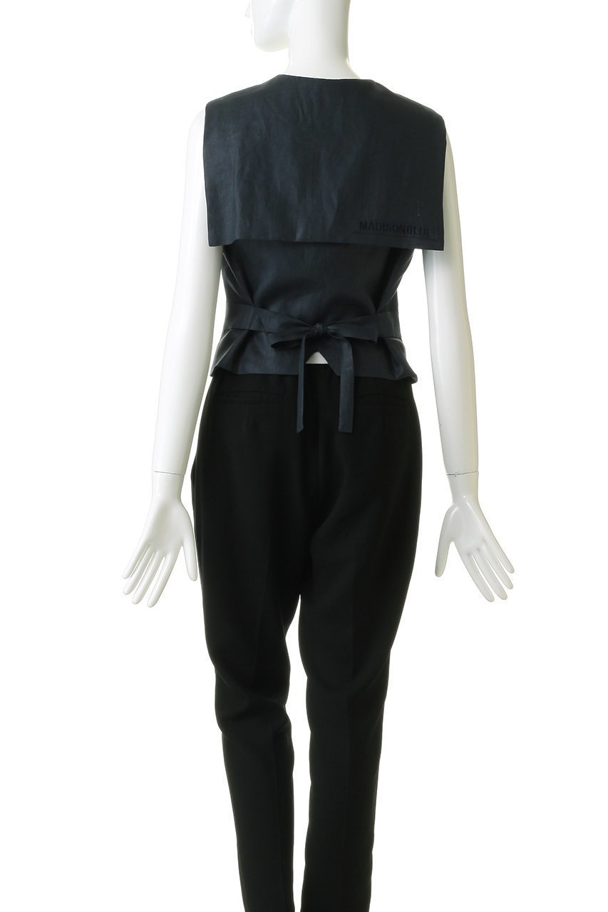 【マディソンブルー/MADISONBLUE】のSAILOR VEST LINEN セーラーベスト 人気、トレンドファッション・服の通販 founy(ファニー) 　ファッション　Fashion　レディースファッション　Fashion for Women　アウター　Coat / Outerwear Collection　レディースジャケット・軽アウター　Jackets　ジャケット　Jacket, Outerwear　セットアップ　Set-Up, Coordinated Outfit　ベスト　Vest, Waistcoat　ボトム　Bottoms, Lower Wear　リネン　Linen, Linen Fabric　エレガント 上品　Elegant　再入荷　Restock / Back in Stock　other-4|ID: prp329100004923759 ipo3291000000036945085