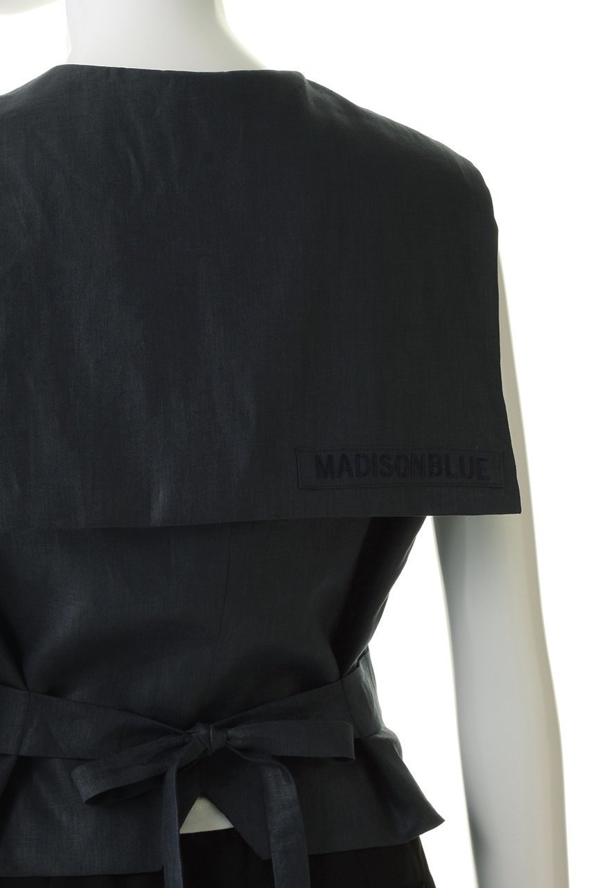 【マディソンブルー/MADISONBLUE】のSAILOR VEST LINEN セーラーベスト 人気、トレンドファッション・服の通販 founy(ファニー) 　ファッション　Fashion　レディースファッション　Fashion for Women　アウター　Coat / Outerwear Collection　レディースジャケット・軽アウター　Jackets　ジャケット　Jacket, Outerwear　セットアップ　Set-Up, Coordinated Outfit　ベスト　Vest, Waistcoat　ボトム　Bottoms, Lower Wear　リネン　Linen, Linen Fabric　エレガント 上品　Elegant　再入荷　Restock / Back in Stock　other-5|ID: prp329100004923759 ipo3291000000036945088