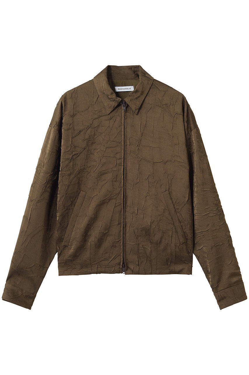 【マディソンブルー/MADISONBLUE】のCOMPACT DRESS DEAN JK SATIN ドレスジャケット インテリア・キッズ・メンズ・レディースファッション・服の通販 founy(ファニー) 　ファッション　Fashion　レディースファッション　Fashion for Women　アウター　Coat / Outerwear Collection　レディースジャケット・軽アウター　Jackets　ブルゾンジャケット・スポーティアウター　Blouson Jackets　ワンピース　Dresses　フォーマル・パーティードレス・結婚式用ドレス　Elegant & Casual Dresses　サテン　Satin, Glossy Fabric　ジャケット　Jacket, Outerwear　ドット　Polka Dot, Dot Pattern　ドレス　Dress, One-Piece　ドレープ　Drape, Draping Fabric　パターン　Pattern, Design Print　ブルゾン　Blouson, Bomber Jacket　ボンディング　Bonding, Bonded Fabric　ワッシャー　Washer, Crinkled Finish　ヴィンテージ　Vintage Style　再入荷　Restock / Back in Stock　ブラウン|ID: prp329100004923762 ipo3291000000036945104