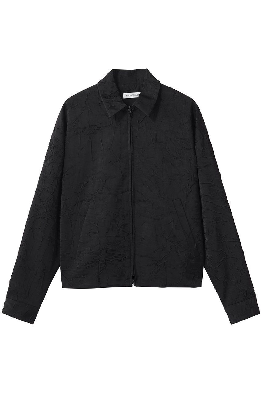 【マディソンブルー/MADISONBLUE】のCOMPACT DRESS DEAN JK SATIN ドレスジャケット インテリア・キッズ・メンズ・レディースファッション・服の通販 founy(ファニー) 　ファッション　Fashion　レディースファッション　Fashion for Women　アウター　Coat / Outerwear Collection　レディースジャケット・軽アウター　Jackets　ブルゾンジャケット・スポーティアウター　Blouson Jackets　ワンピース　Dresses　フォーマル・パーティードレス・結婚式用ドレス　Elegant & Casual Dresses　サテン　Satin, Glossy Fabric　ジャケット　Jacket, Outerwear　ドット　Polka Dot, Dot Pattern　ドレス　Dress, One-Piece　ドレープ　Drape, Draping Fabric　パターン　Pattern, Design Print　ブルゾン　Blouson, Bomber Jacket　ボンディング　Bonding, Bonded Fabric　ワッシャー　Washer, Crinkled Finish　ヴィンテージ　Vintage Style　再入荷　Restock / Back in Stock　ブラック|ID: prp329100004923762 ipo3291000000036945107