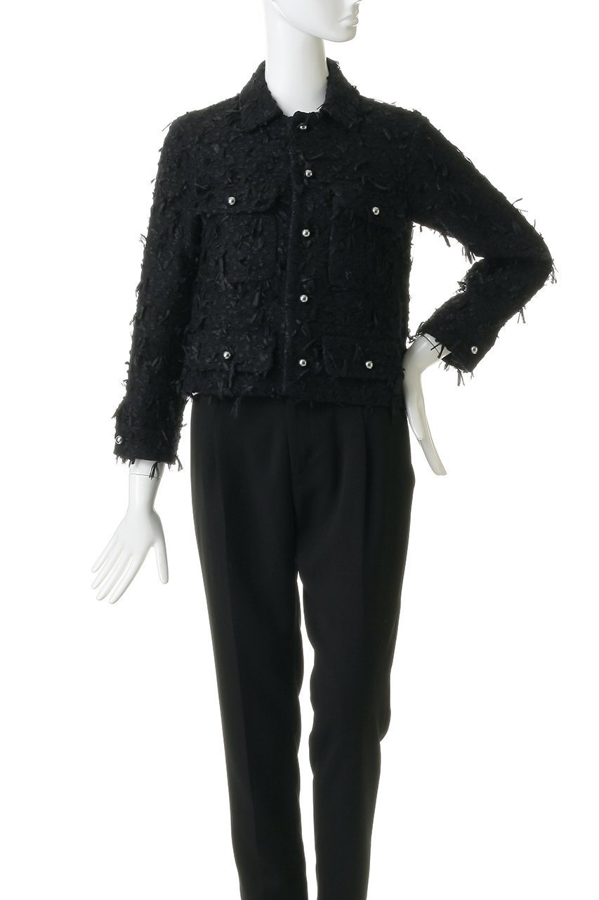 【マディソンブルー/MADISONBLUE】のSHORT JK RIBBON TWEED ショートジャケット 人気、トレンドファッション・服の通販 founy(ファニー) 　ファッション　Fashion　レディースファッション　Fashion for Women　アウター　Coat / Outerwear Collection　レディースジャケット・軽アウター　Jackets　ショート　Short, Short Length　ジャケット　Jacket, Outerwear　ツイード　Twill, Twill Weave　ベスト　Vest, Waistcoat　ワーク　Workwear, Utility Style　ヴィンテージ　Vintage Style　エレガント 上品　Elegant　再入荷　Restock / Back in Stock　other-2|ID: prp329100004923773 ipo3291000000036945197