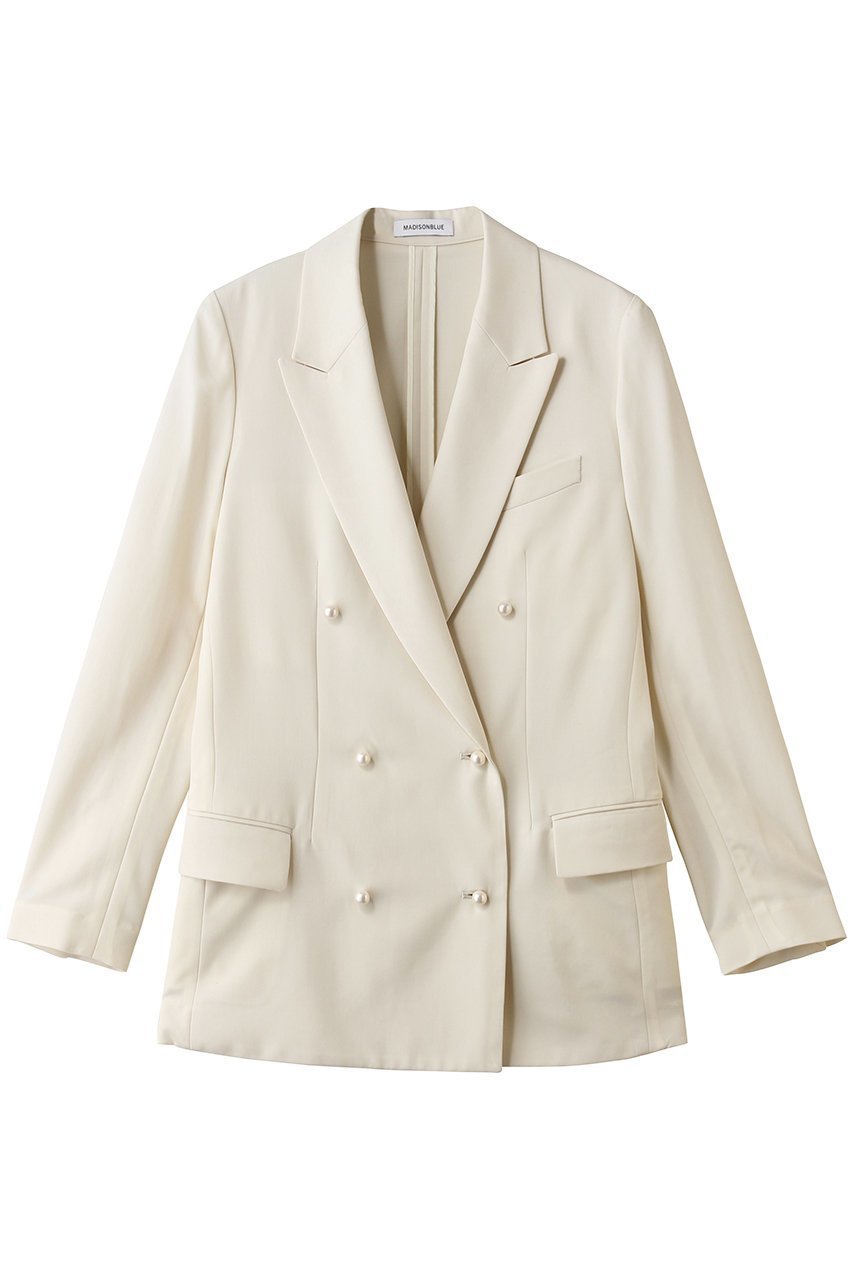 【マディソンブルー/MADISONBLUE】のUNLINED BLEECKER W6B BLAZER PEARL ブレザー インテリア・キッズ・メンズ・レディースファッション・服の通販 founy(ファニー) 　ファッション　Fashion　レディースファッション　Fashion for Women　アウター　Coat / Outerwear Collection　レディースジャケット・軽アウター　Jackets　ウォッシャブル　Machine Washable　ジャケット　Jacket, Outerwear　定番　Standard, Basic Item　新作・新入荷　New Arrivals / New In　アイボリー|ID: prp329100004923777 ipo3291000000036945231