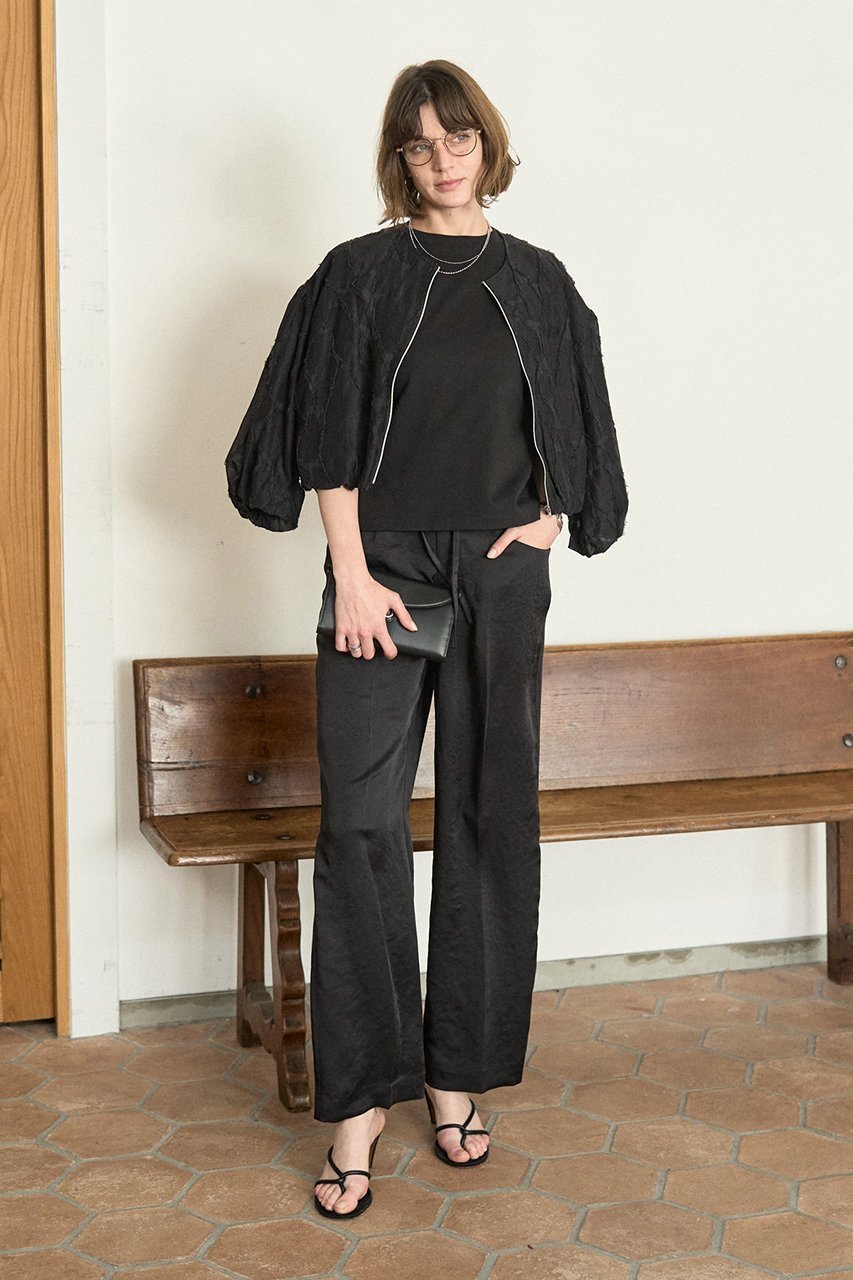 【デザイン ワークス/DESIGN WORKS】のアブストラクトカットジャガードブルゾン 人気、トレンドファッション・服の通販 founy(ファニー) 　ファッション　Fashion　レディースファッション　Fashion for Women　アウター　Coat / Outerwear Collection　レディースジャケット・軽アウター　Jackets　ブルゾンジャケット・スポーティアウター　Blouson Jackets　おすすめ　Recommended / Our Picks　ギャザー　Gathered, Ruffled　コンパクト　Compact, Small Size　シアー　Sheer, See-Through　シンプル　Simple, Minimal　ジャカード／ジャガード　Jacquard, Woven Pattern　ジャケット　Jacket, Outerwear　バランス　Balance, Style Balance　フリンジ　Fringe, Tassel　ブルゾン　Blouson, Bomber Jacket　新作・新入荷　New Arrivals / New In　春　Spring　羽織　Haori, Light Jacket　other-8|ID: prp329100004923782 ipo3291000000036945281