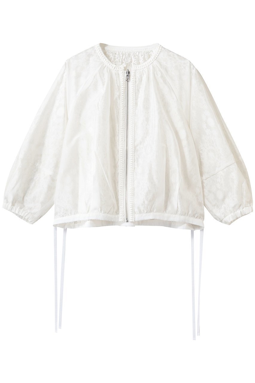 【マリリンムーン/MARILYN MOON】のリバーシブルシアーレースブルゾン 人気、トレンドファッション・服の通販 founy(ファニー) 　ファッション　Fashion　レディースファッション　Fashion for Women　アウター　Coat / Outerwear Collection　レディースジャケット・軽アウター　Jackets　ブルゾンジャケット・スポーティアウター　Blouson Jackets　エレガント 上品　Elegant　サマー　Summer, Summer Style　シアー　Sheer, See-Through　ジャケット　Jacket, Outerwear　バランス　Balance, Style Balance　ブルゾン　Blouson, Bomber Jacket　ボトム　Bottoms, Lower Wear　レース　Lace, Lace Fabric　ビジネス 仕事 通勤　Business / Work / Commuting　新作・新入荷　New Arrivals / New In　 other-1|ID: prp329100004923785 ipo3291000000036945286